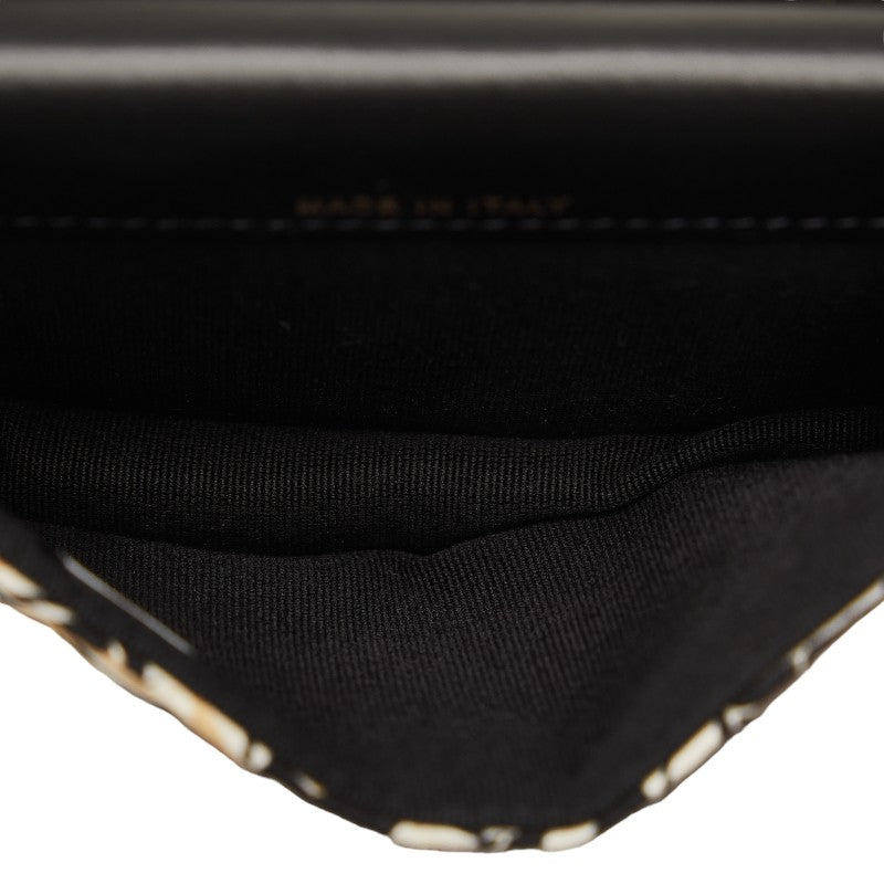 Top Quality Chanel Checker Flag Year-End  Mini Chain houlder Bag Beige Multicolor Canvas  CHANEL