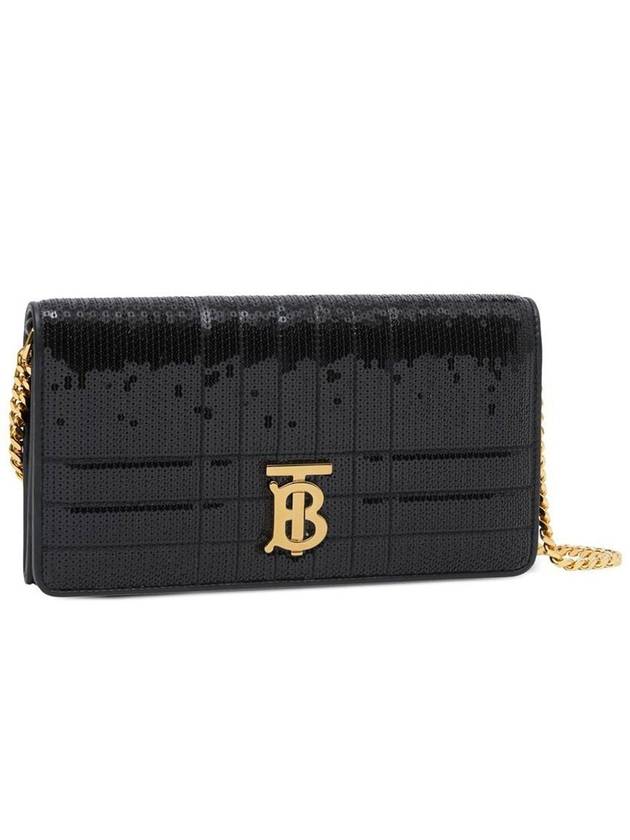Burberry WoMen's Lola Sequin Chain Shoulder Bag Black