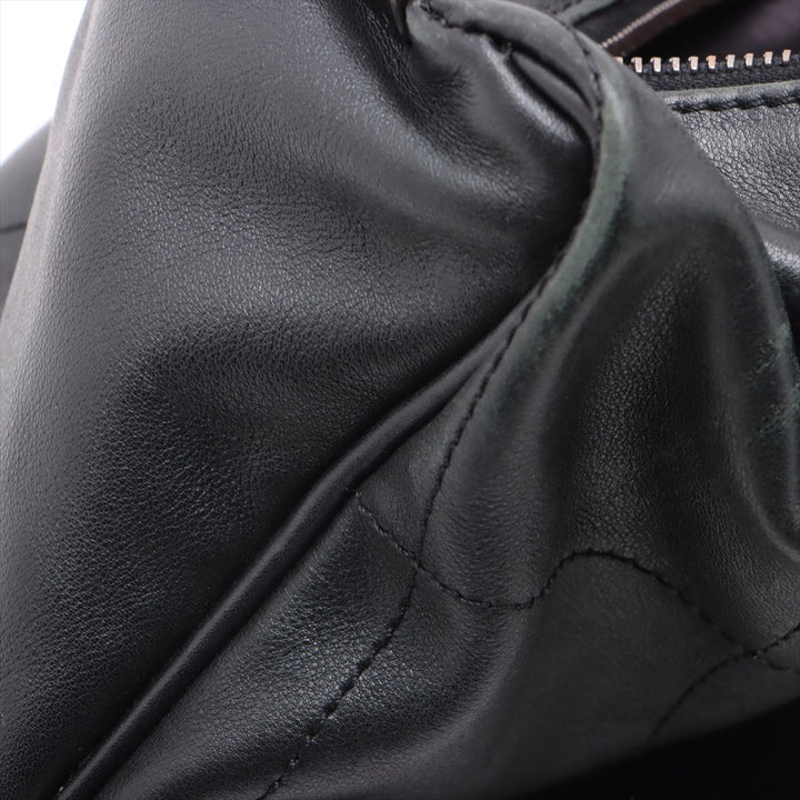 Top Quality Chanel Chocolate Bar  Handbag Black Silver G  7th