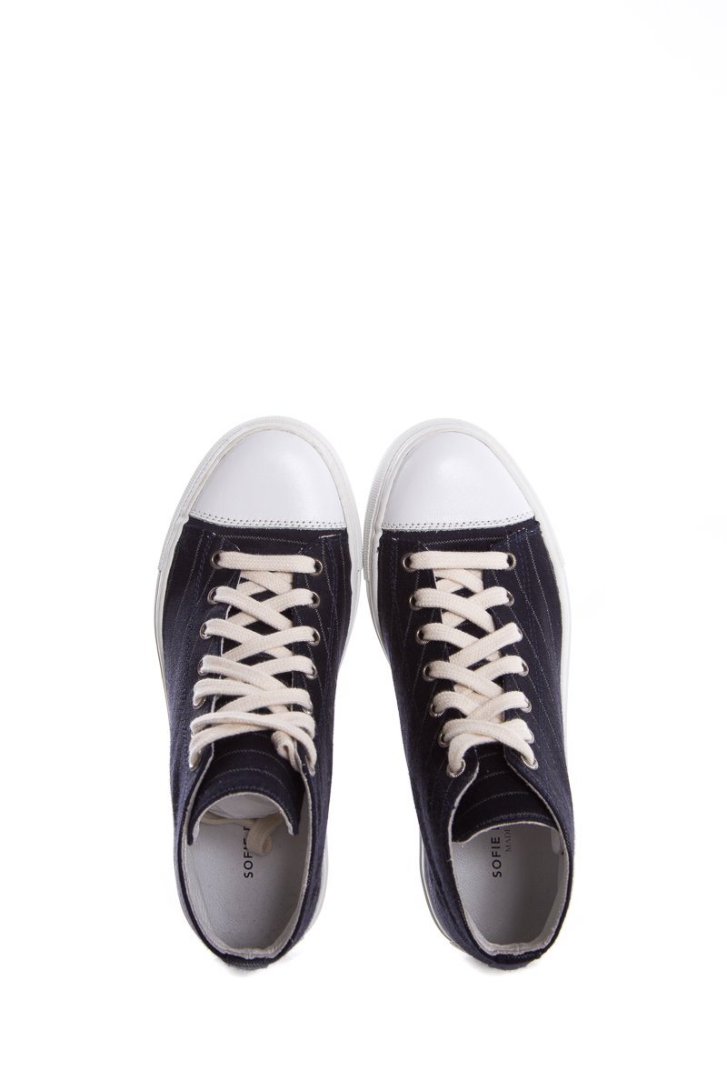 Sofie D'hore Pinstripe Sneakers SZ 7