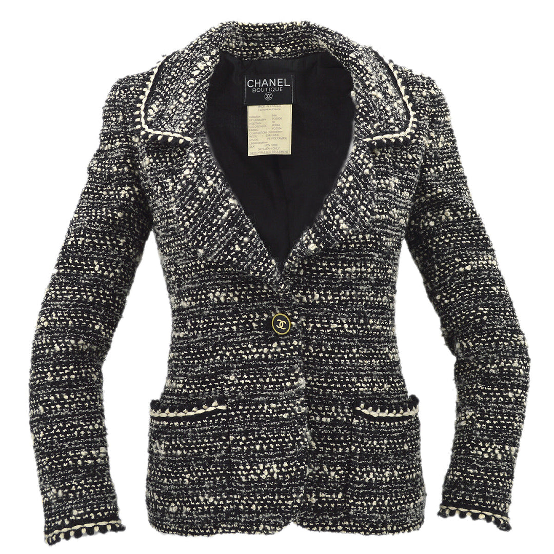 Top Quality Chanel Fall 1994 boucle single-breasted jacket #36