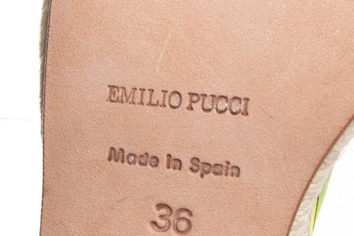 Emilio Pucci Multi Wrap Sandals SZ 36