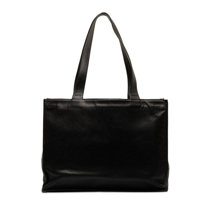 Top Quality Chanel Coco Handbag Tote Bag Unclear Black Leather  CHANEL