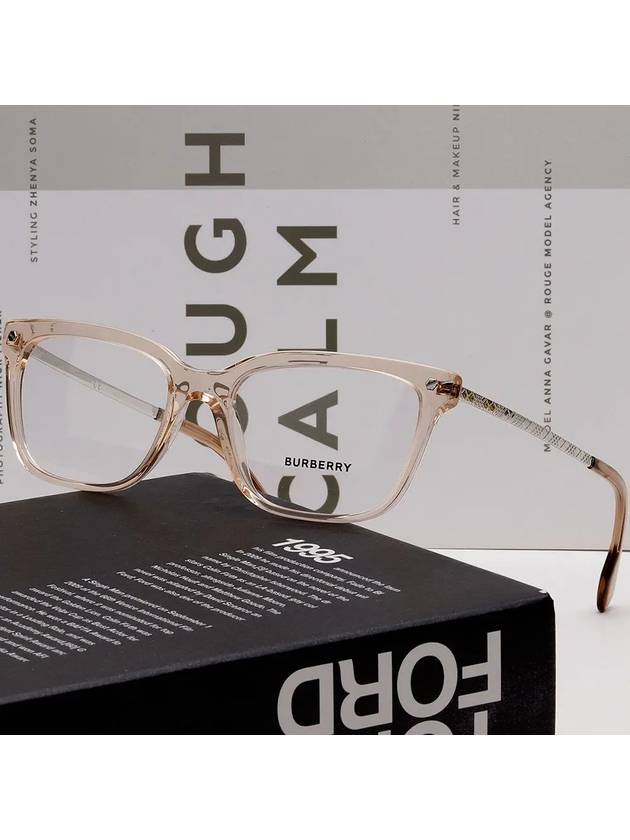 Burberry Eyewear Demo Square Horn-rimmed Eyeglasses Pink