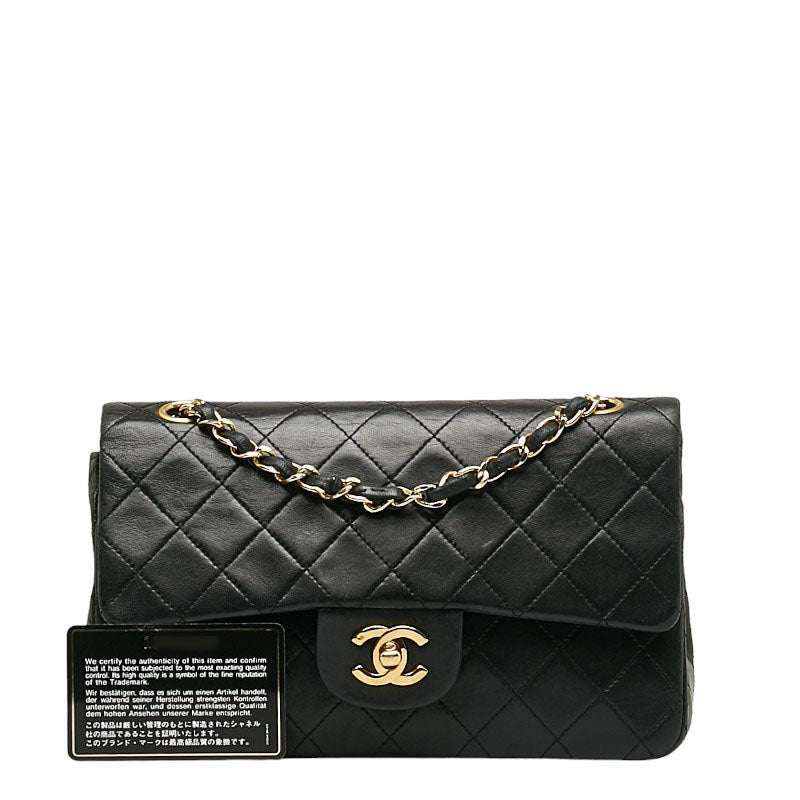 Top Quality Chanel Classic Double Flap Small in Lambskin Black Quilted