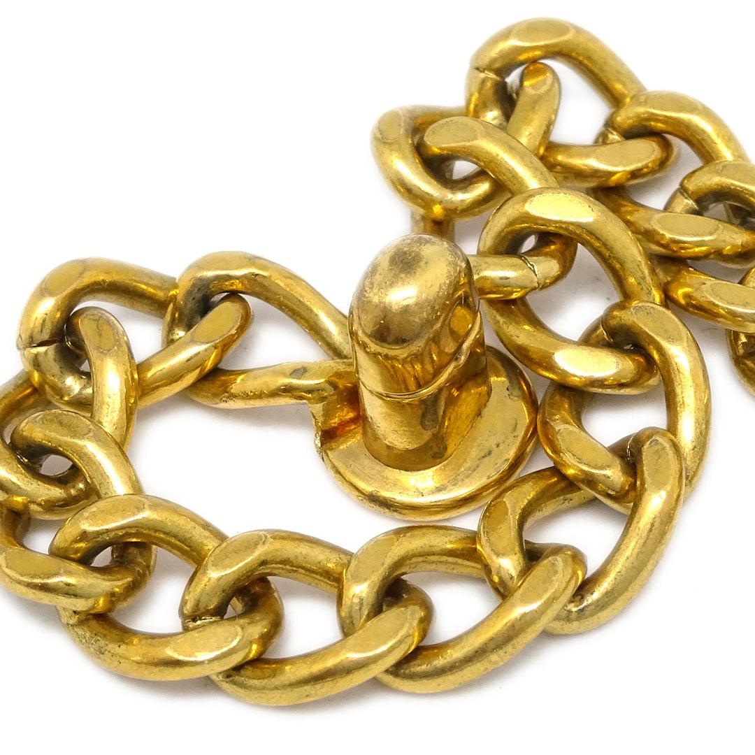Top Quality Chanel Turnlock Chain Bracelet Gold 96P