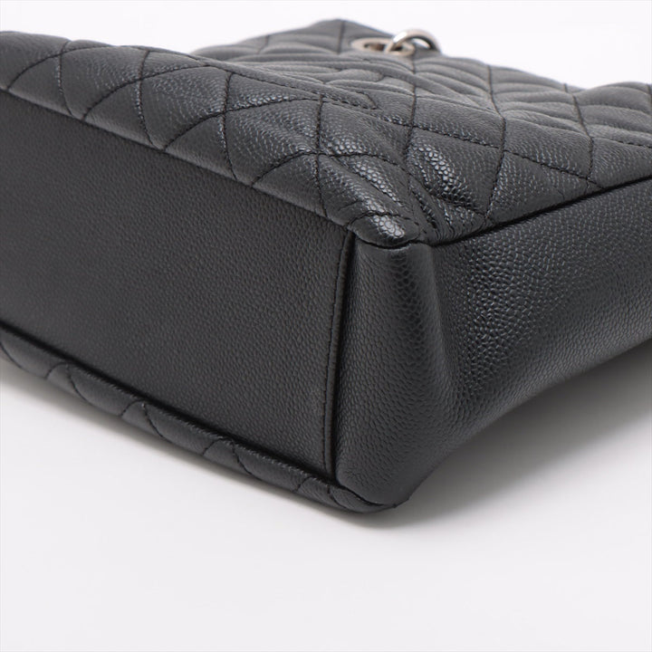 Top Quality Chanel PST Caviar S Tote Top Bag Black Silver Gold  15th