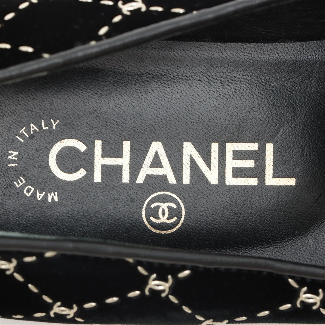 Top Quality Chanel Coco Belloor X Leather  39C  Black G33126 Opera Shoes