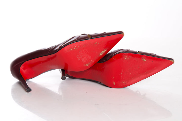 Christian Louboutin Burgundy Pumps SZ 36.5