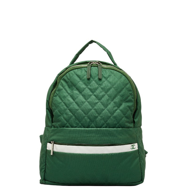 Top Quality Chanel Rucksack Backpack Green Nylon Leather  Chanel
