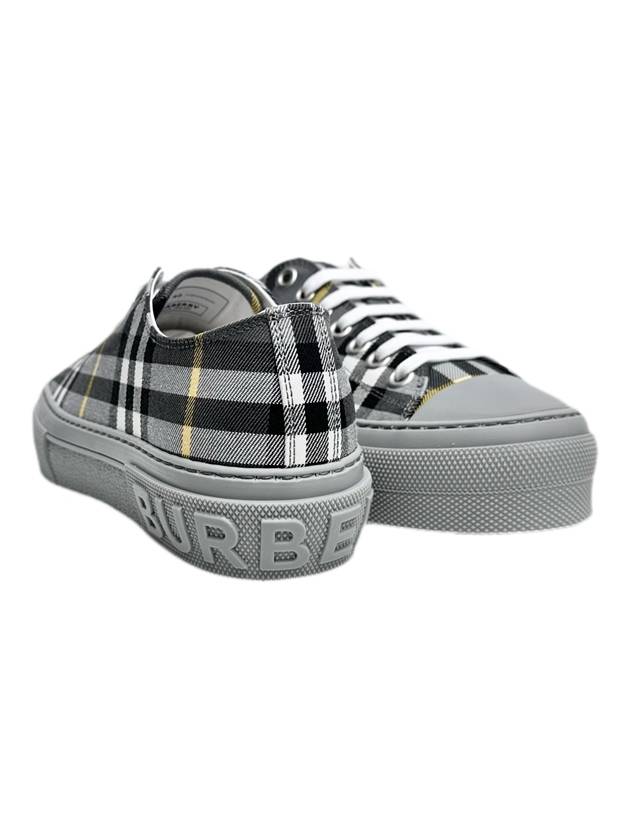 Top Quality Burberry Vintage Check Cotton Low Top Sneakers Grey