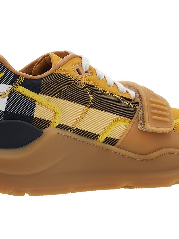 Top Quality Burberry Vintage Check Ramsey Low Top Sneakers Yellow
