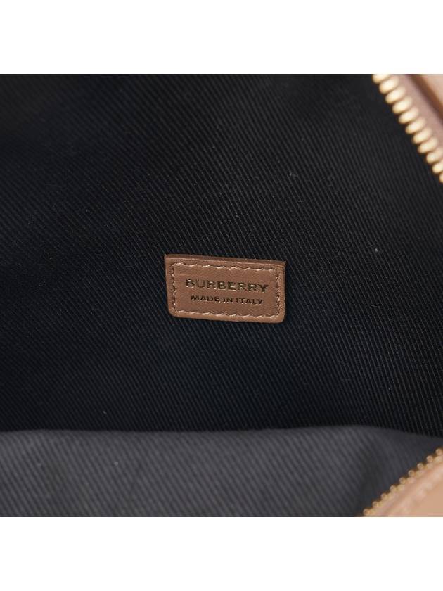 Burberry Louise Logo Quilted Cross Bag Beige