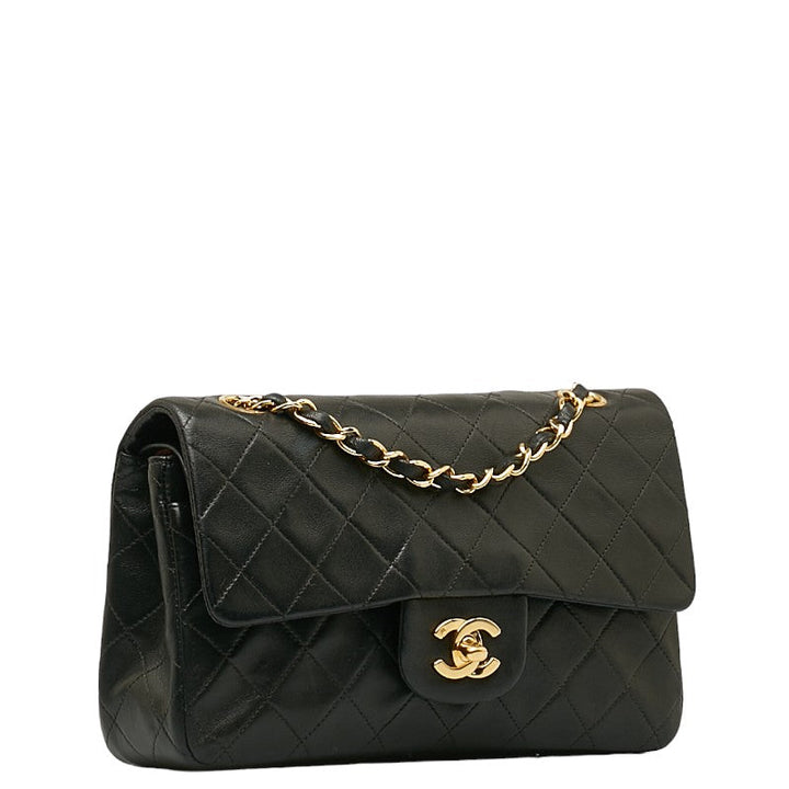 Top Quality Chanel Matrace 23 Cocomark Double Flip Chain houlder Bag Black   CHANEL