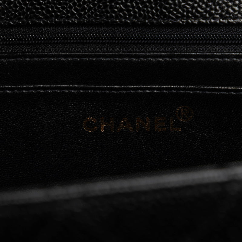 Top Quality Chanel Decamatrasse ingle Flap Gold  Chain Shoulder Bag Black   CHANEL