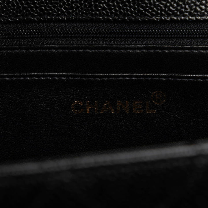 Top Quality Chanel Decamatrasse ingle Flap Gold  Chain Shoulder Bag Black   CHANEL