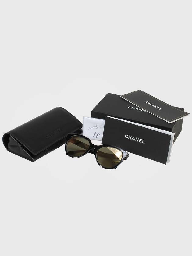 Eyewear Butterfly Acetate Sunglasses Gold Black Chanel