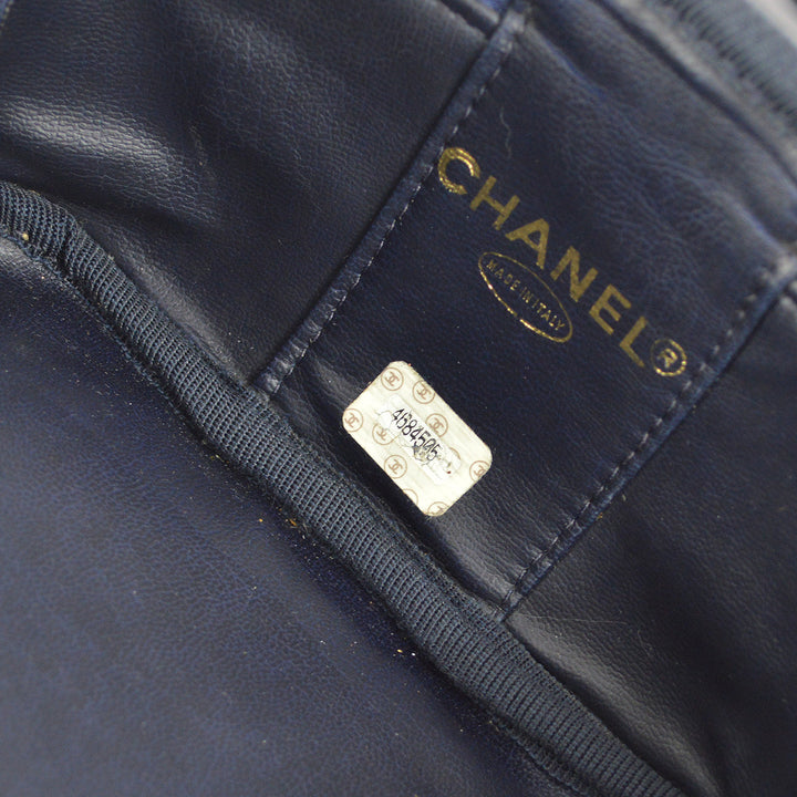 Top Quality Chanel Blue Denim Timeless Vanity Handbag