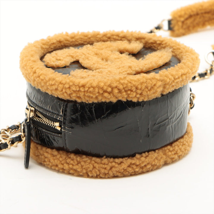 Top Quality Chanel Coco Boar Chain Shoulder Bag Black  Brown Gold  28th