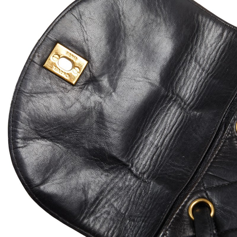 Top Quality Chanel Vintage Backpack in Lambskin Leather Black Quilted