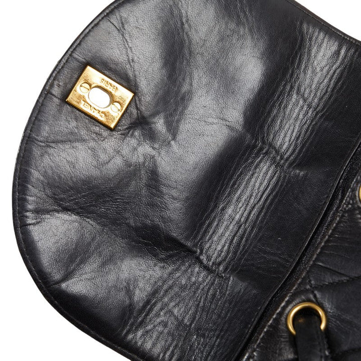 Top Quality Chanel Vintage Backpack in Lambskin Leather Black Quilted