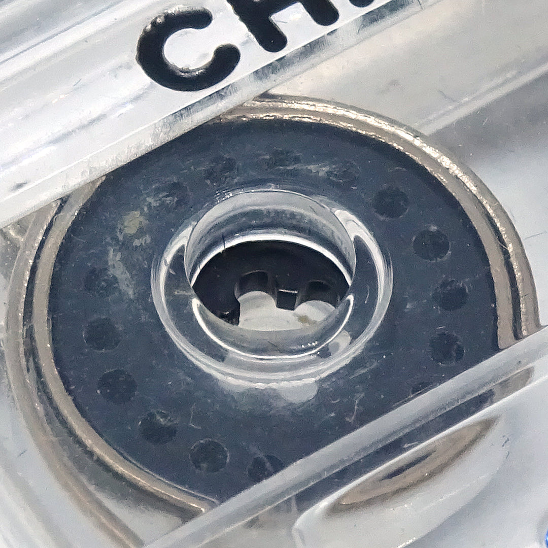Top Quality Chanel Cassette Tape Brooch Pin Clear 04P