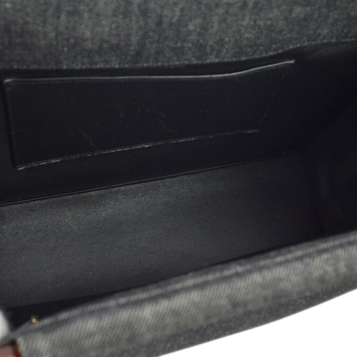 Top Quality Chanel Black Denim Handbag
