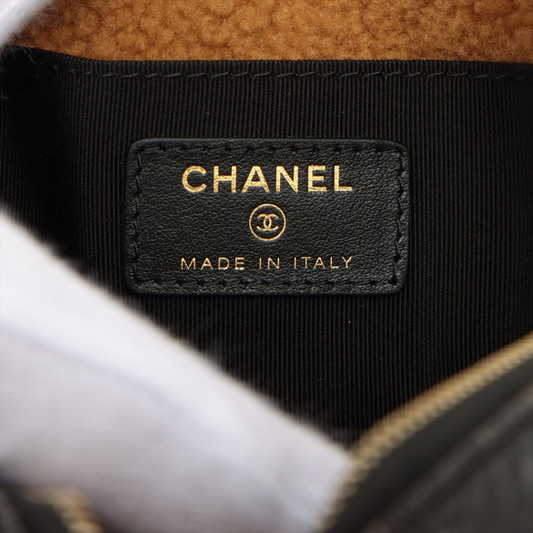 Top Quality Chanel Coco Boar Chain Shoulder Bag Black  Brown Gold  28th