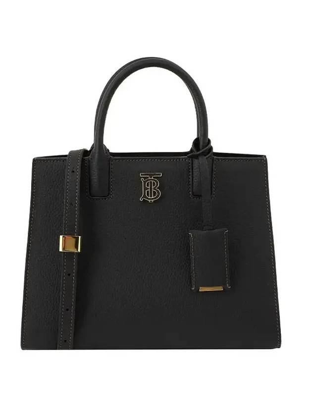 Burberry Frances Grainy Leather Mini Tote Bag Black