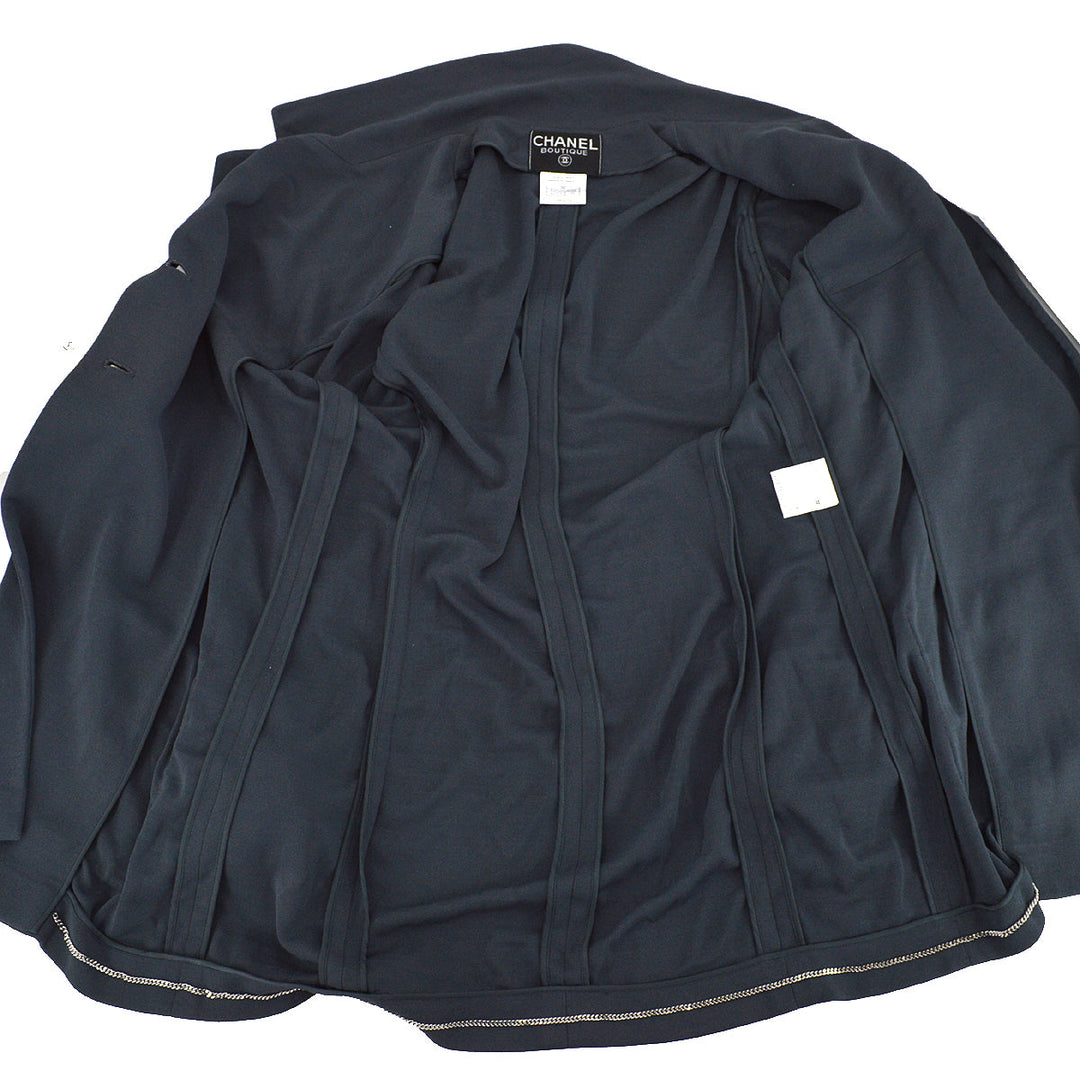 Top Quality Chanel Single Breasted Jacket Gray 98C #44