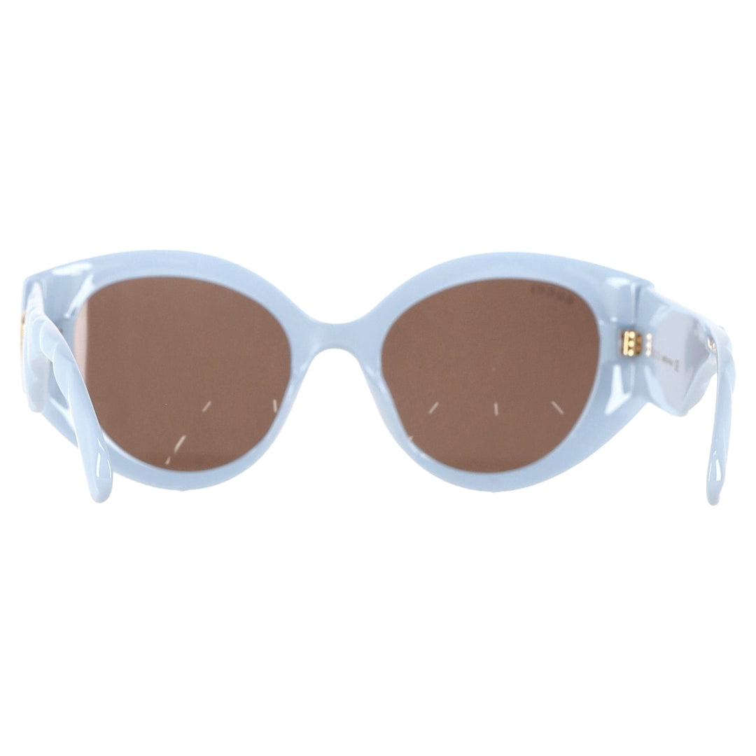 Gucci GG0809S Round Sunglasses in Light Blue Acetate