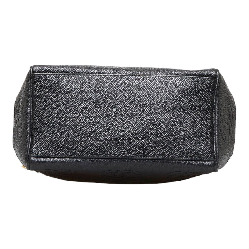 Top Quality Chanel Coca-Cola Handbags Black Gold Matt Caviar   Chanel