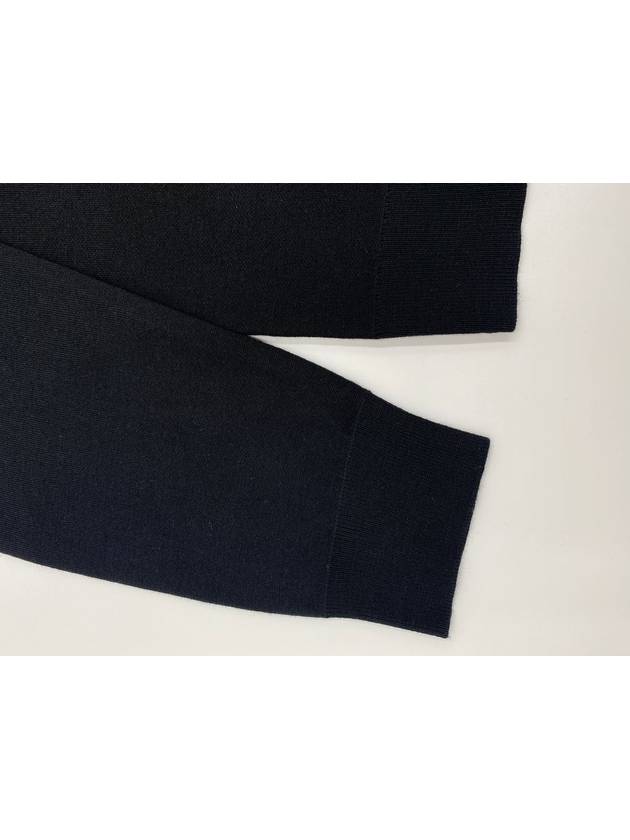Burberry Horseferry Square Wool Blend Jacquard Knit Top Black