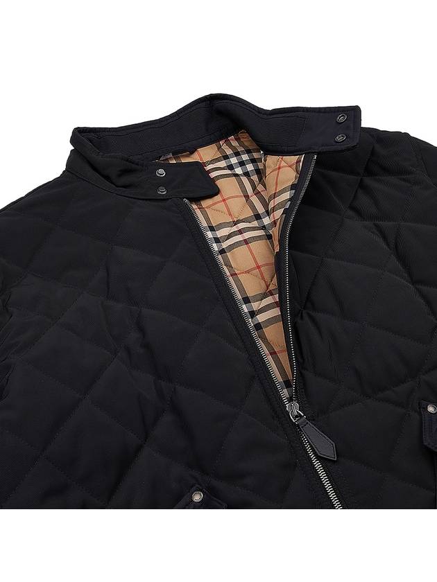 Burberry Diamond Quilted Thermoregulated Jacket Black