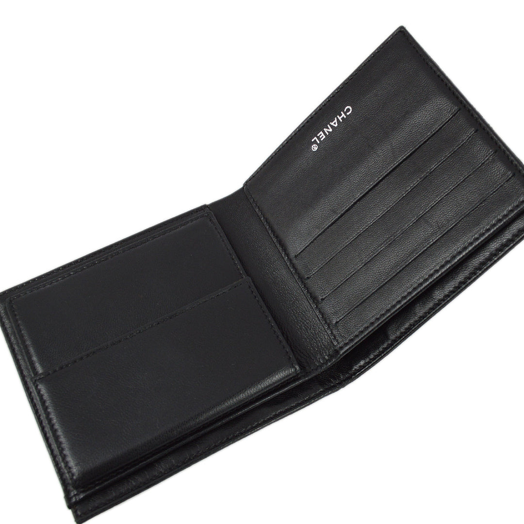 Top Quality Chanel 2001-2003 Black New Travel Line Bifold Wallet Purse