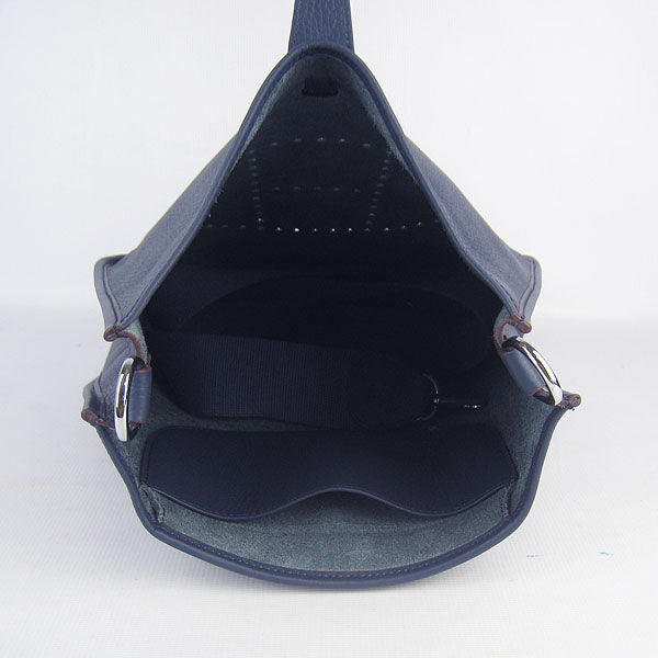 Hermes Evelyne I handbag H6309 dark blue silver
