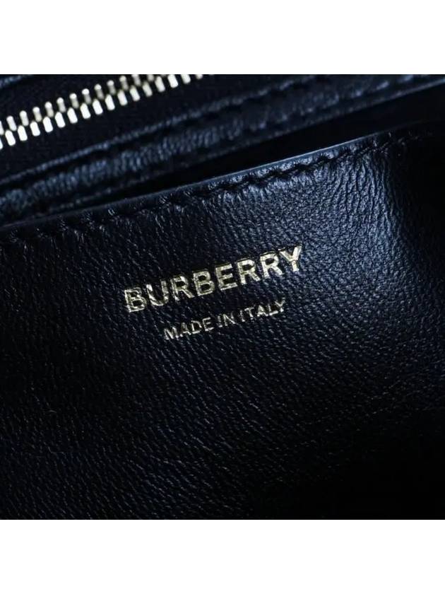Burberry Lola Quilted Lambskin Medium Tote Bag Black