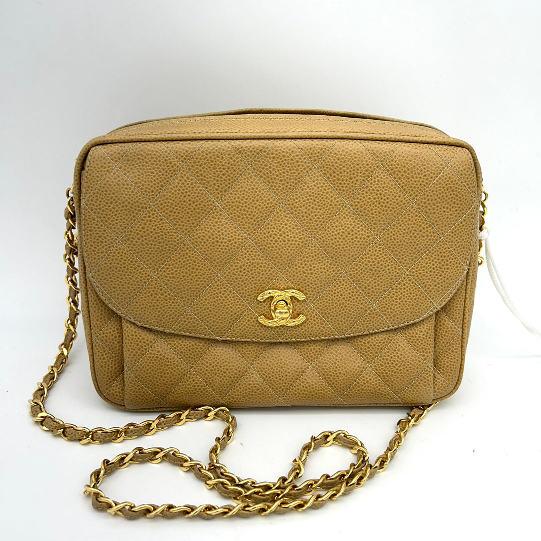 Top Quality Chanel Cabian Skin Chevron Fringe Chain Shoulder Bag Leather LA29807