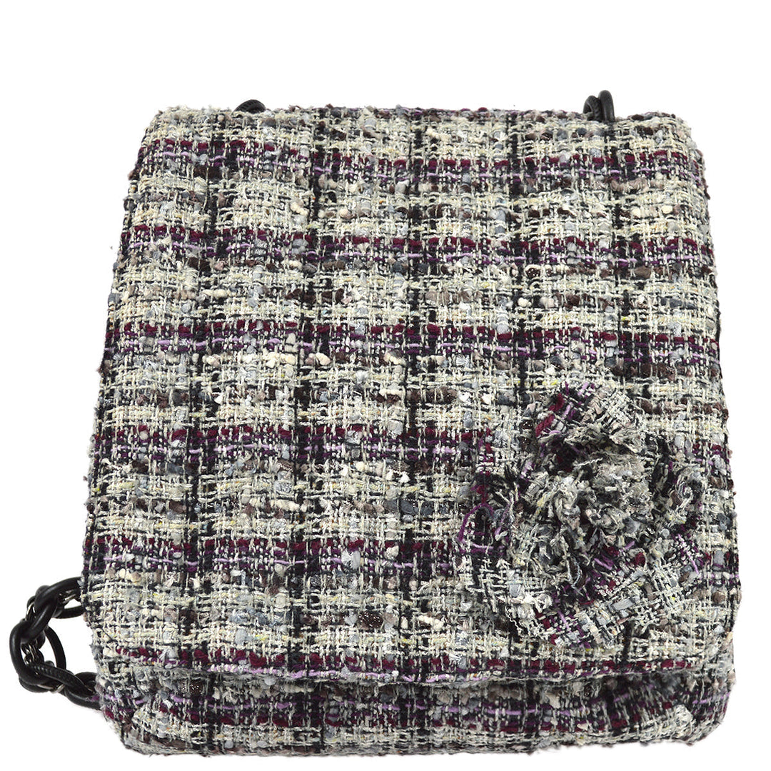 Top Quality Chanel 2006-2008 Tweed Camellia Messenger Bag