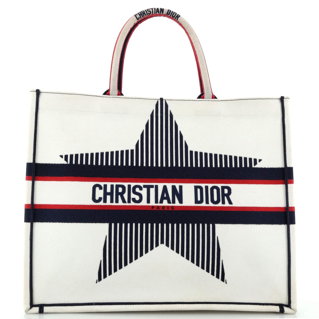Top quality Dior Top quality Dioralps Book Tote Embroidered Canvas Large