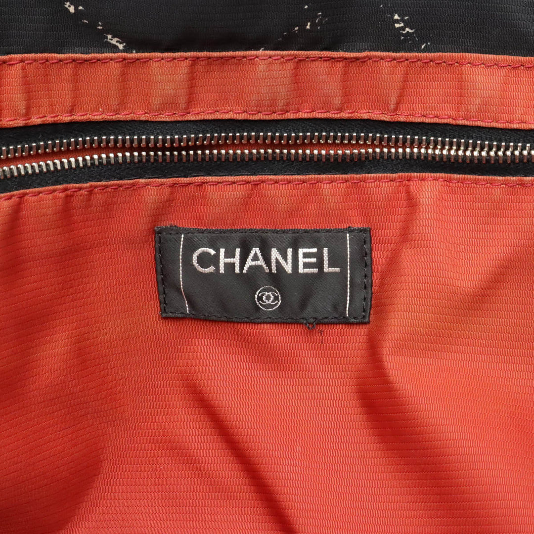 Top Quality Chanel  Travel Line Tote MM Tooth Bag Shoulder Bag Shoulder Bag Nylon Black Red Red Silver Gold  Blumin