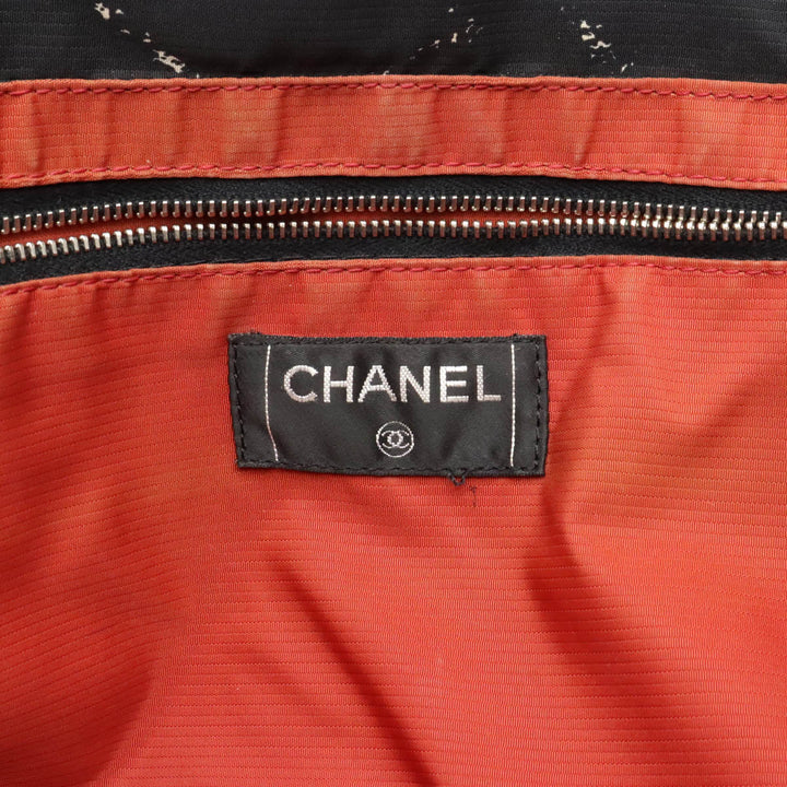 Top Quality Chanel  Travel Line Tote MM Tooth Bag Shoulder Bag Shoulder Bag Nylon Black Red Red Silver Gold  Blumin