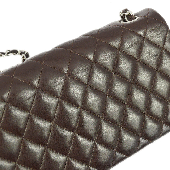 Top Quality Chanel Brown Lambskin East West Shoulder Bag