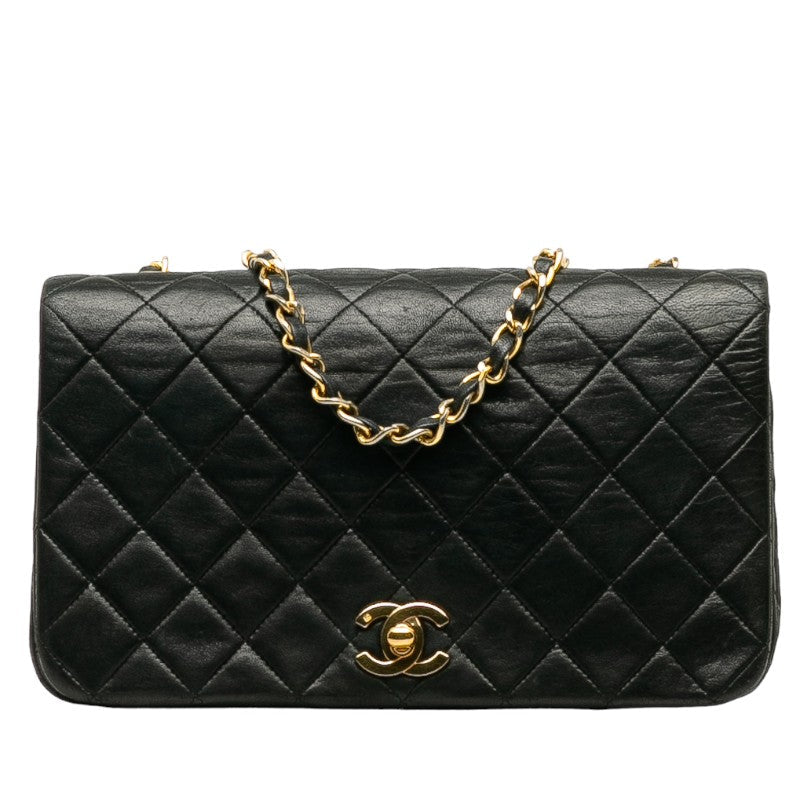 Top Quality Chanel Matrace 23 Cocomark Full Flap Chain  houlder Bag Black Leather  Chanel