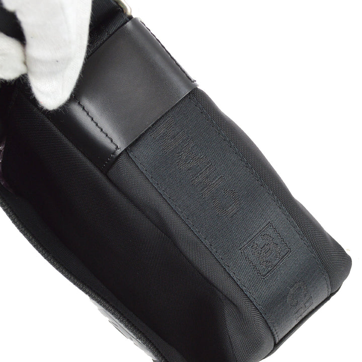 Top Quality Chanel Black Felt Sport Line Messenger Shoulder Bag