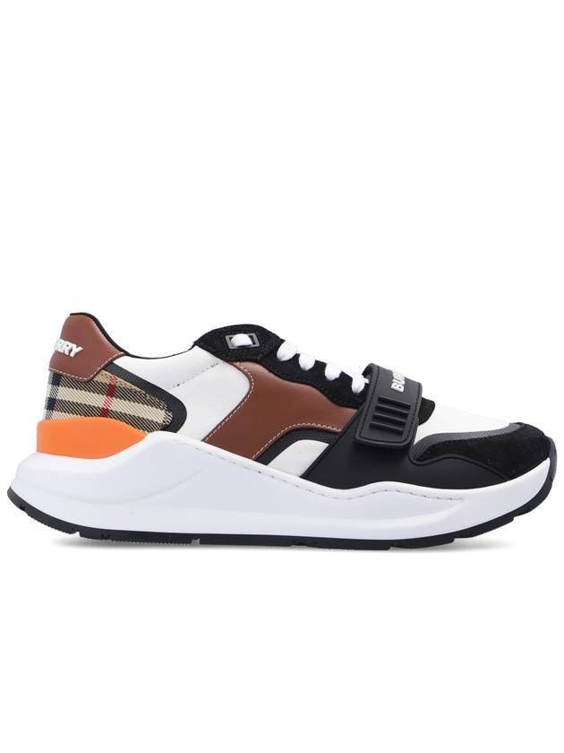 Burberry Logo Strap Vintage Check Low-Top Sneakers Brown