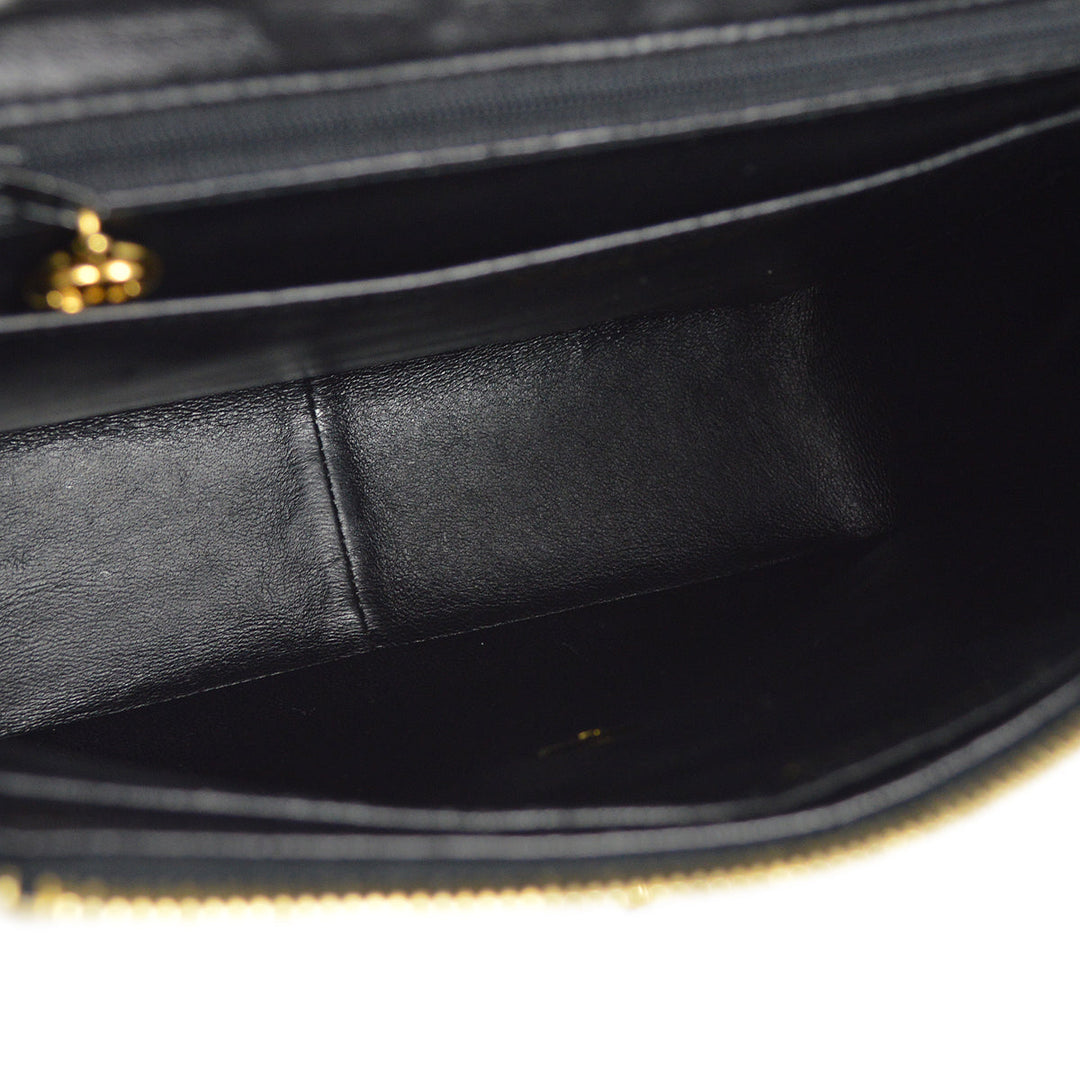 Top Quality Chanel Black Lambskin Classic Flap Backpack
