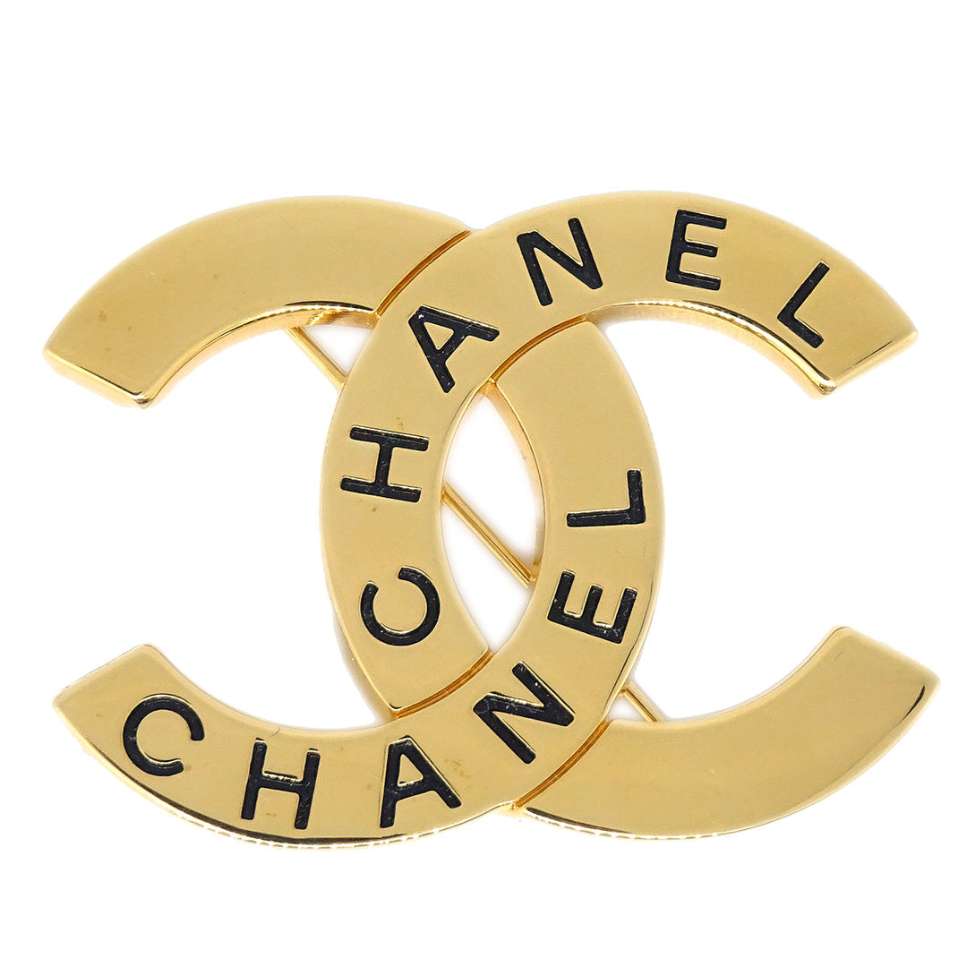 Top Quality Chanel CC Brooch Pin Gold 98P