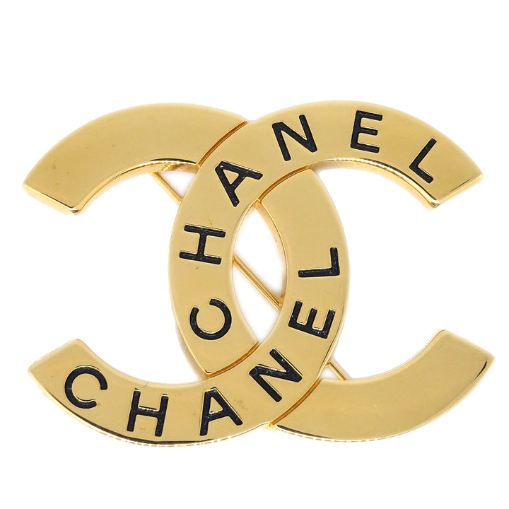 Top Quality Chanel CC Brooch Pin Gold 98P