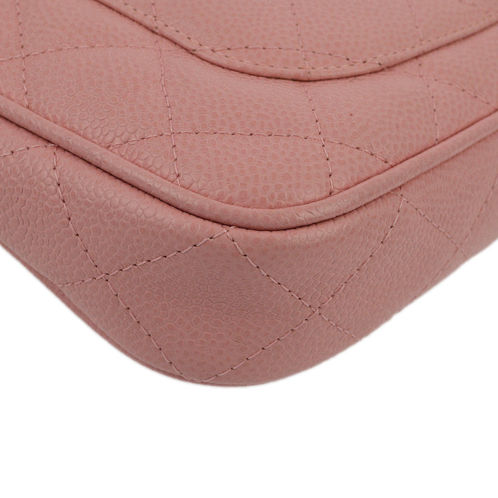 Top Quality Chanel Pink Caviar Hobo Chain Handbag